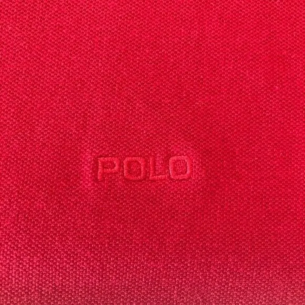 Polo Golf Ralph Lauren Men's XL/Large Red Knit‎ Long Sleeve 1/4 Button Polo
